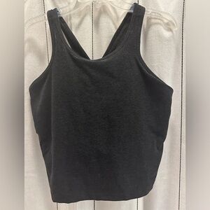 Beyond Yoga Black Cropped Tank Top size 3x
